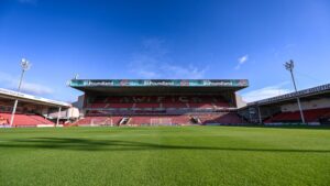 Play on the pitch at Walsall FC