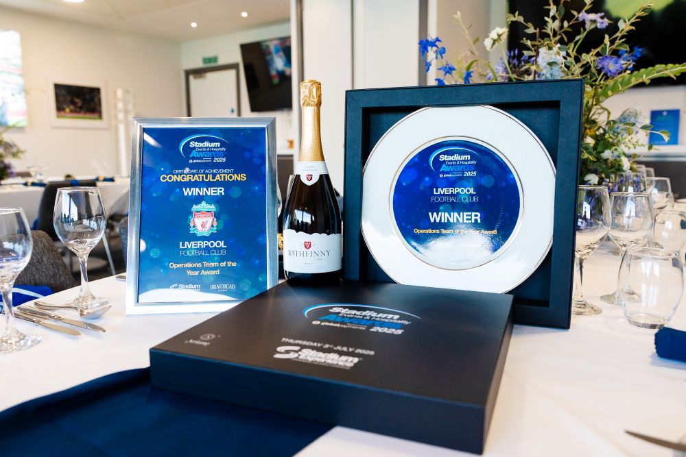 Stadium Events & Hospitality Awards 2025 - Winners Plate